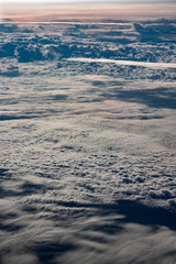 clouds from airplane window