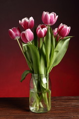 Rose Tulips Bunch