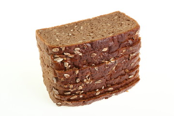 Dark rye bread with sunflower seeds