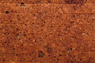 Background of dark rye bread