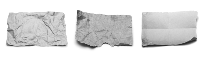 Black and white crumpled piece of paper.