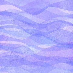 Naklejka premium Watercolor transparent wave purple lavender colored background. Watercolour hand painted waves illustration