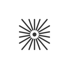 Fototapeta premium Laser lighting icon. Vector