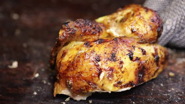 H&auml;hnchen schneiden