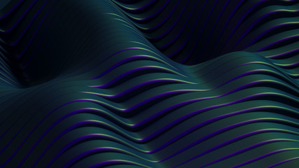 Abstract metal background. 3d illustration, 3d rendering.