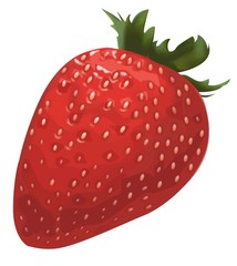 Picture with strawberry illustration