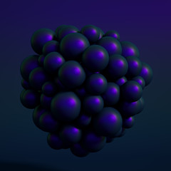 Abstract metal background. 3d illustration, 3d rendering.