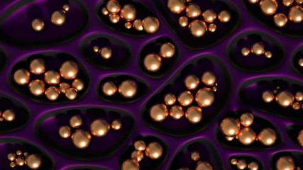 Abstract metal background. 3d illustration, 3d rendering.