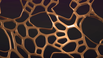Abstract metal background. 3d illustration, 3d rendering.