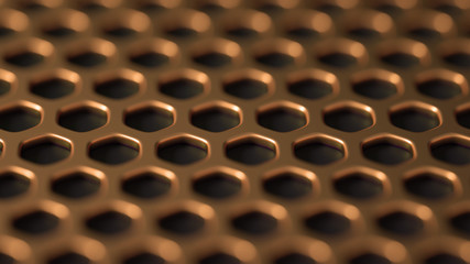 Abstract metal background. 3d illustration, 3d rendering.