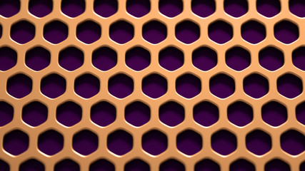 Abstract metal background. 3d illustration, 3d rendering.