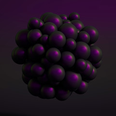 Abstract metal background. 3d illustration, 3d rendering.