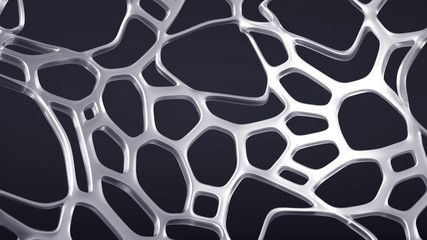 Abstract metal background. 3d illustration, 3d rendering.