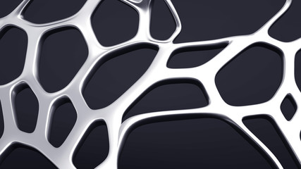 Abstract metal background. 3d illustration, 3d rendering.