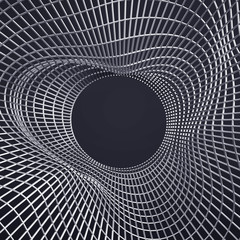 Abstract metal background. 3d illustration, 3d rendering.