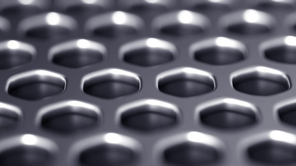 Abstract metal background. 3d illustration, 3d rendering.