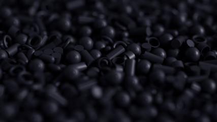 Abstract metal background. 3d illustration, 3d rendering.