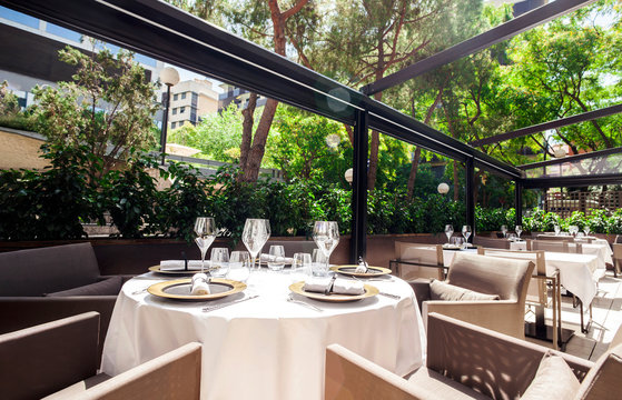 Elegant Restaurant terrace