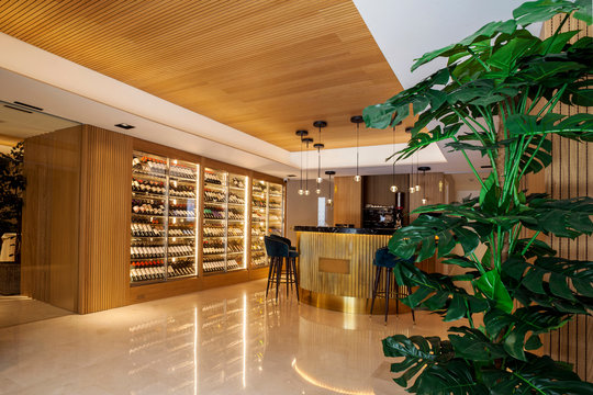Elegant restaurant bar