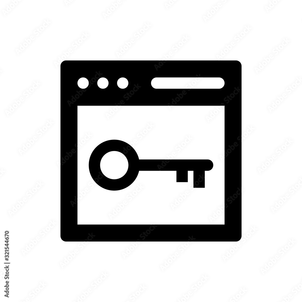 Poster web security icon style illustration data science eps