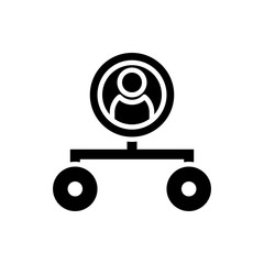 Hierarchy Vector Icon style illustration Data Science EPS