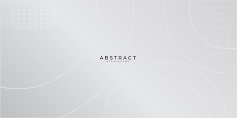 Obraz premium White background with circle light shiny pattern abstract background vector illustration