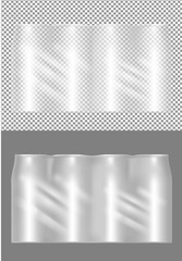 Four beer cans transparent packaging
