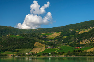 Landscape of the Norway fjord