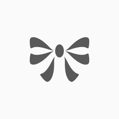 ribbon icon, bow vector