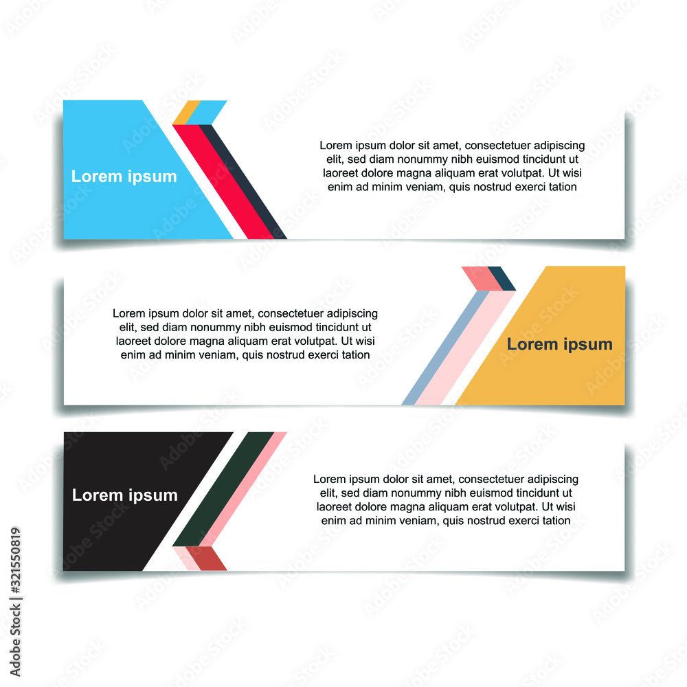 Poster Abstract Web banner design background or header Templates vector illustration