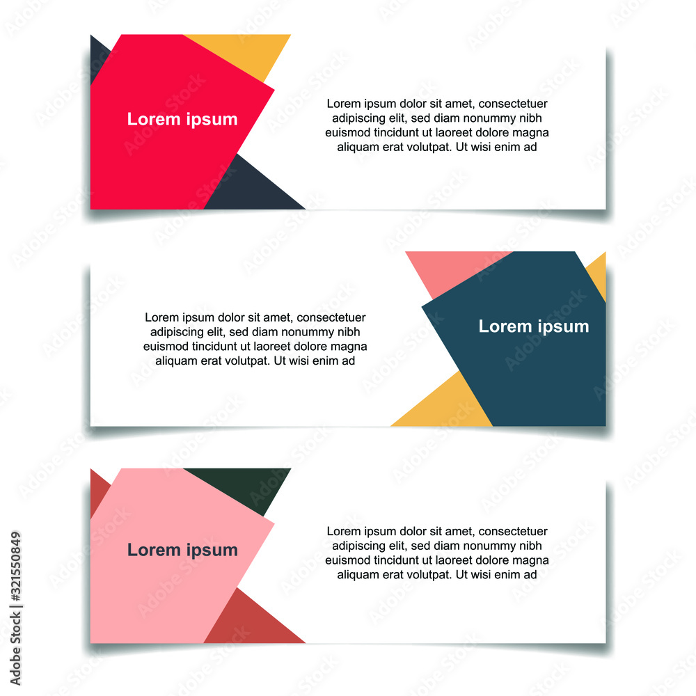 Poster Abstract Web banner design background or header Templates vector illustration