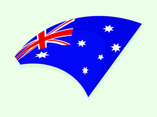 Obraz na płótnie Canvas Australia national flag 