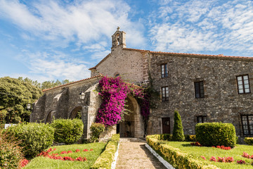 Fototapeta na wymiar San Vicente de la Barquera, Spain. The sanctuary or chapel of the Virgen de la Barquera