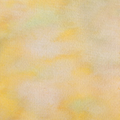 Abstract watercolor warm yellow background