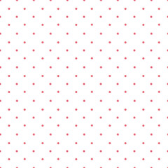 Seamless pattern of red watercolor polka dots on a white background. Use for valentines day, weddings, invitations and birthdays