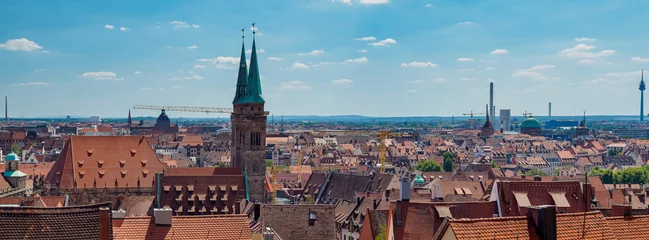 Panorama der Altstadt Nürnberg, Mittelfranken, Bayern, Deutschland, Europa © Relay24