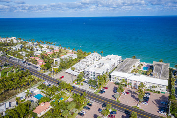 Aerial Landscape of Lighthouse Point Florida