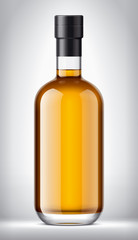 Glass bottle on Background. 
