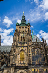 Fototapeta na wymiar Saint Vitus Cathedral Prague in Czech Republic.