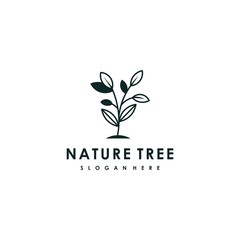 tree vector logo design template