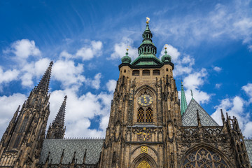 Saint Vitus Cathedral Prague in Czech Republic.