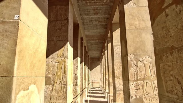 Luxor, Egypt : The Mortuary Temple of Hatshepsut, also known as the Djeser-Djeseru, is a mortuary temple of Ancient Egypt located in Upper Egypt.