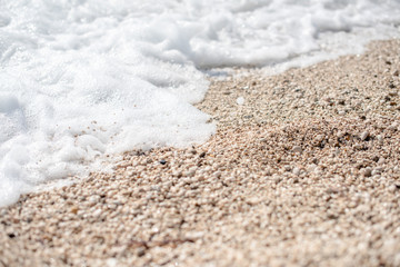 Beautiful photo of beach and waves