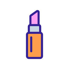 Lipstick icon vector. Thin line sign. Isolated contour symbol illustration