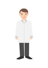 Profession: doctor. Isolated on white background. Vector illustration.