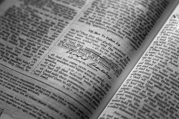 Obraz premium Bible Verse with Notes