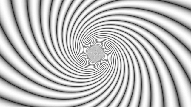 Abstract CGI motion background with rotating hypnotic spiral in perfect seamless loop (Full HD 1920x1080 30Fps).