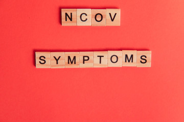 prevent coronavirus word written on wood block. prevent coronavirus text on wooden table for your...