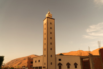 Obraz premium Mosque at Sunset in Morocco