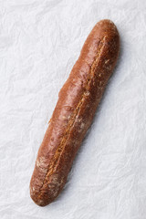 Fresh bread on the parchment. Bakery Products